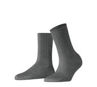 FALKE Women's Family W So Sustainable Cotton Plain Socks, Grey Light Melange 3390 Rib, 2.5-5