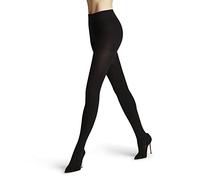 FALKE Women's Family W Ti Sustainable Cotton Plain 1 Pair Tights, Black 3009, M-L