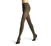 FALKE Women's Family W Ti Sustainable Cotton Plain 1 Pair Tights, Green Military 7826, L