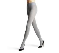 FALKE Women's Family W Ti Sustainable Cotton Plain 1 Pair Tights, Grey Greymix 3399, XL