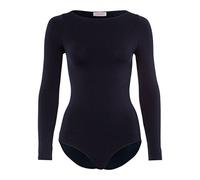 FALKE Women's Fine Cotton Crew Neck Body Longsleeved Round Neck Seamless Plain Glossy Elegant Breathable Extra-Soft On Skin 1 Piece