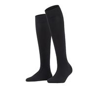 FALKE Women's Fine Softness 50 DEN W Kh Semi-Opaque Long Plain 1 Pair Knee-High Socks, Black 3000, 5.5-8