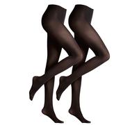 Falke Women's Fine Tights 2 Pack - Pure Matt 50 Den, Transparent, Semi-Op...