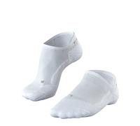 FALKE Women's GO2 Invisible W In Cotton Anti-Blister 1 Pair Golf Socks, White 2000, 4-5