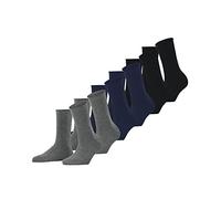 FALKE Women's Happy Multipack W So Cotton Plain 6 Pairs Socks, Multicolor Blue Grey Mix 0010, 2.5-5