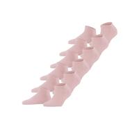 FALKE Women's Happy Multipack W Sn Cotton Low-Cut Plain 6 Pairs Trainer Socks, Pink Blossom 8645, 2.5-5