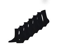 FALKE Women's Happy Multipack W So Cotton Plain 6 Pairs Socks, Black 3000, 5.5-8