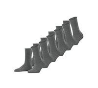 FALKE Women's Happy Multipack W So Cotton Plain 6 Pairs Socks, Grey Light Melange 3390, 2.5-5