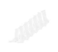 FALKE Women's Happy Multipack W So Cotton Plain 6 Pairs Socks, White 2000, 2.5-5