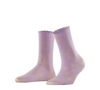 FALKE Women's Hydrangea 20 DEN W So Sheer Patterned Socks 1 pair, Purple Misty Lila 8972, 5.5-8