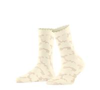 FALKE Women's Hydrangea 20 DEN W So Sheer Patterned Socks 1 pair, White Off-White 2059, 5.5-8
