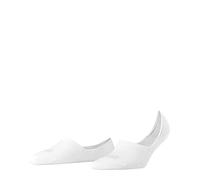FALKE Women's Invisible Step High Cut W In Cotton No-Show Plain 1 Pair Liner Socks, White 2000, 7-8
