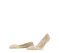 FALKE Women's Invisible Step Medium Cut Box W In Cotton No-Show Plain 1 Pair Liner Socks, Beige Cream 4011, 4-5