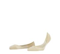 FALKE Women's Invisible Step Medium Cut W In Cotton No-Show Plain 1 Pair Liner Socks, Beige Cream 4011, 2.5-3.5