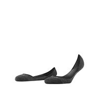 FALKE Women's Invisible Step Medium Cut W In Cotton No-Show Plain 1 Pair Liner Socks, Black 3000, 4-5