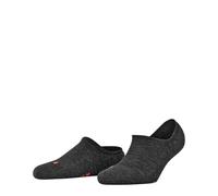 FALKE Women's Keep Warm W In Wool No-Show Plain 1 Pair Liner Socks, Grey Anthracite Melange 3080, 2.5-3.5
