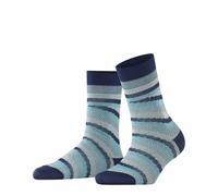 FALKE Women's Latin Mix W So Cotton Patterned 1 Pair Socks, Blue Navy 6574, 4-5