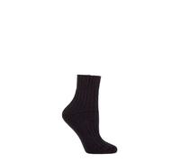 FALKE Womens Luxury Bed Socks Ribbed Wool / Cashmere Blend 2 Sizes - 1 Pair Pack