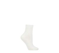 FALKE Womens Luxury Bed Socks Ribbed Wool / Cashmere Blend 2 Sizes - 1 Pair Pack