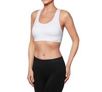 FALKE Women's Madison Low Support With Pads W Sb Functional Yarn For Low-Impact Activities 1 Piece Sports Bra, White 2860, M
