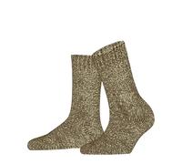 FALKE Women's Marble Cloud W So Wool Cotton Patterned Socks 1 Pair, Yellow Old Brass 1220, 2.5-5