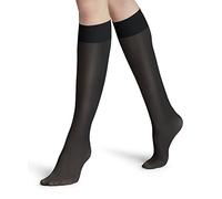 FALKE Women's Matt Deluxe 20 DEN W Kh Sheer Plain 1 Pair Knee-High Socks, Grey Graphite 3146, 5.5-8