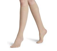 FALKE Women's Matt Deluxe 20 DEN W Kh Sheer Plain 1 Pair Knee-High Socks, Skin colour Crystal 4409, 2.5-5