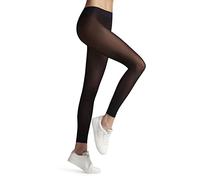 FALKE Women's Matt Deluxe 30 DEN W Le Sheer Plain 1 Pair Leggings, Black 3009, S-M