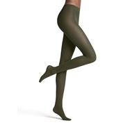 FALKE Women's Matt Deluxe 30 DEN W Ti Sheer Plain Tights, Green Artichoke 7076, M-L