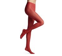 FALKE Women's Matt Deluxe 30 DEN W Ti Sheer Plain Tights, Red Scarlet 8228, M-L
