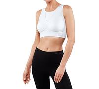 FALKE Women's Maximum Support CUP C/D W Sb Functional Yarn For High Impact Activities 1 Piece Sports Bra, White 2860, S