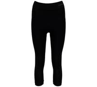 FALKE Women's Maximum Warm 3/4 W Ti Functional Yarn Quick Dry 1 Piece Base Layer Bottom, Black 3000 Trend, XL