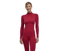 FALKE Women's Maximum Warm High Neck W L/S Sh Functional Material Quick-Drying Pack of 1 Base Layer Top, Pink (Red 8644), M