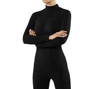 Falke Women's MW Turtleneck Base Layer LS Top, UK 12 Black