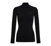 FALKE Women's Maximum Warm High Neck W L/s Sh Functional Yarn Quick Dry 1 Piece Base Layer Top, Black 3000 Trend, L