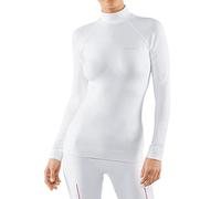 FALKE Women's Maximum Warm High Neck W L/s Sh Functional Yarn Quick Dry 1 Piece Base Layer Top, White 2860, L