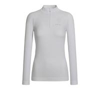 FALKE Women's Maximum Warm High Zip Neck W L/s Sh Functional Yarn Quick Dry 1 Piece Base Layer Top, White 2860 Trend, M