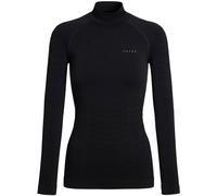Falke Womens Maximum Warm Long Sleeve Turtleneck Tight Fit Shirt - Black