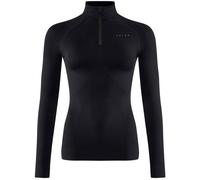 Falke Womens Maximum Warm Long Sleeve Zipped Shirt - Black