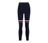 FALKE Women's Maximum Warm Long W Ti Functional Yarn Quick Dry 1 Piece Base Layer Bottom, Blue Space 6116 Stripe XS