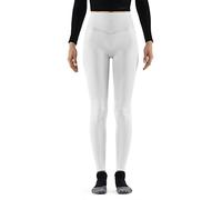 FALKE Women's Maximum Warm Long W Ti Functional Yarn Quick Dry 1 Piece Base Layer Bottom, White 2860, L