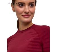 FALKE Women's Maximum Warm Round Neck W L/s Sh Functional Yarn Quick Dry 1 Piece Base Layer Top, Red Merlot 8117 Trend S