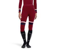 FALKE Women's Maximum Warm Trend Long W Ti Functional Yarn Quick Dry 1 Piece Base Layer Top, Red Merlot 8117, XL