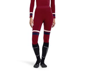 FALKE Women's Maximum Warm Trend Long W Ti Functional Yarn Quick Dry 1 Piece Base Layer Top, Red Merlot 8117, L