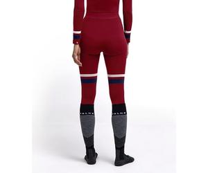 FALKE Women's Maximum Warm Trend Long W Ti Functional Yarn Quick Dry 1 Piece Base Layer Top, Red Merlot 8117, L