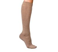 FALKE Women's No. 1 Finest W Kh Cashmere Long Plain Knee-High Socks 1 Pair, Brown Nutmeg Melange 5410, 5.5-6.5