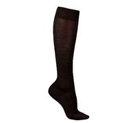 FALKE Women's No. 3 W Kh Wool Silk Long Plain 1 Pair Knee-High Socks, Grey Anthracite Melange 3089, 4-5