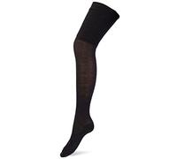 FALKE Women's No. 3 W Ok Wool Silk Long Plain 1 Pair Overknee Socks, Grey Anthracite Melange 3089, 5.5-6.5