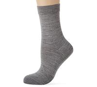 FALKE Women's No. 3 W So Wool Silk Plain Socks 1 Pair, Grey Light Melange 3388, 2.5-3.5