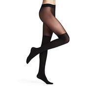 FALKE Women's Overknee 25 DEN W Ti Soft Yarn Plain 1 Pair Tights, Black 3009, M-L